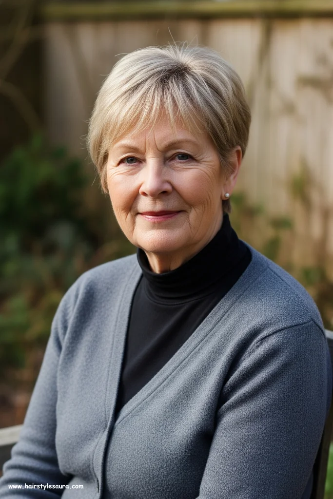 Flattering Short Hair Ideas for Women Over 60 2 Classic Pixie Cut