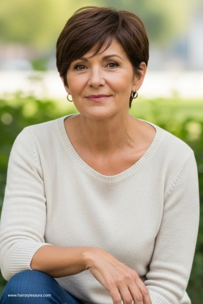 13 Elegant Older Women Short Hairstyles for a Fresh Look 2 Classic Pixie Cut