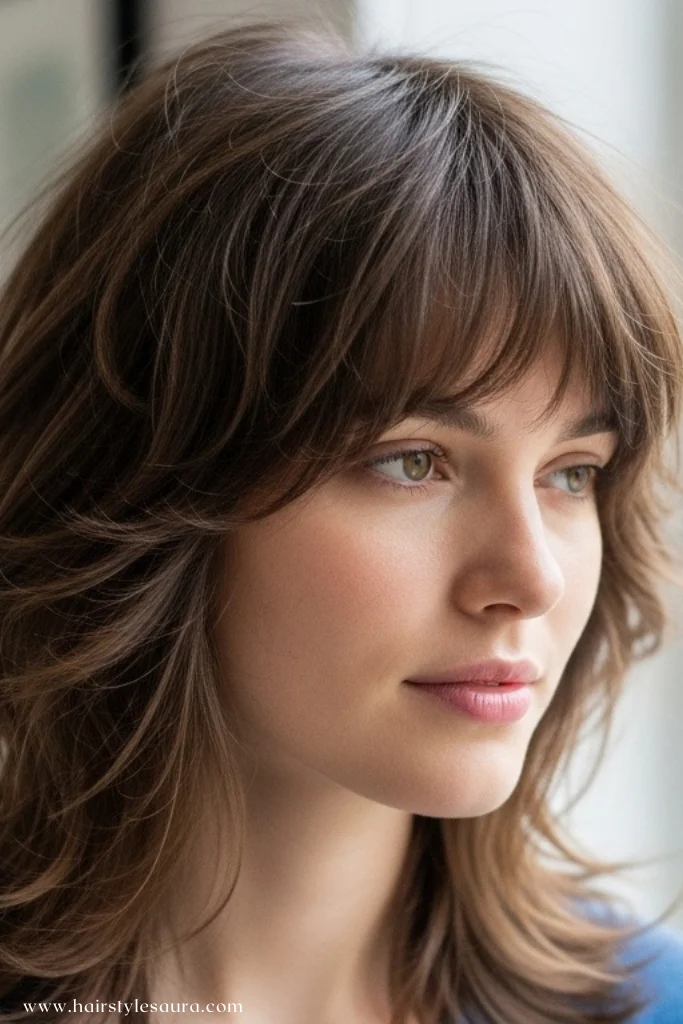 Modern short shaggy hair: A Stylish Way to Rock a Bold Look 2 Classic Shag with Feathered Layers