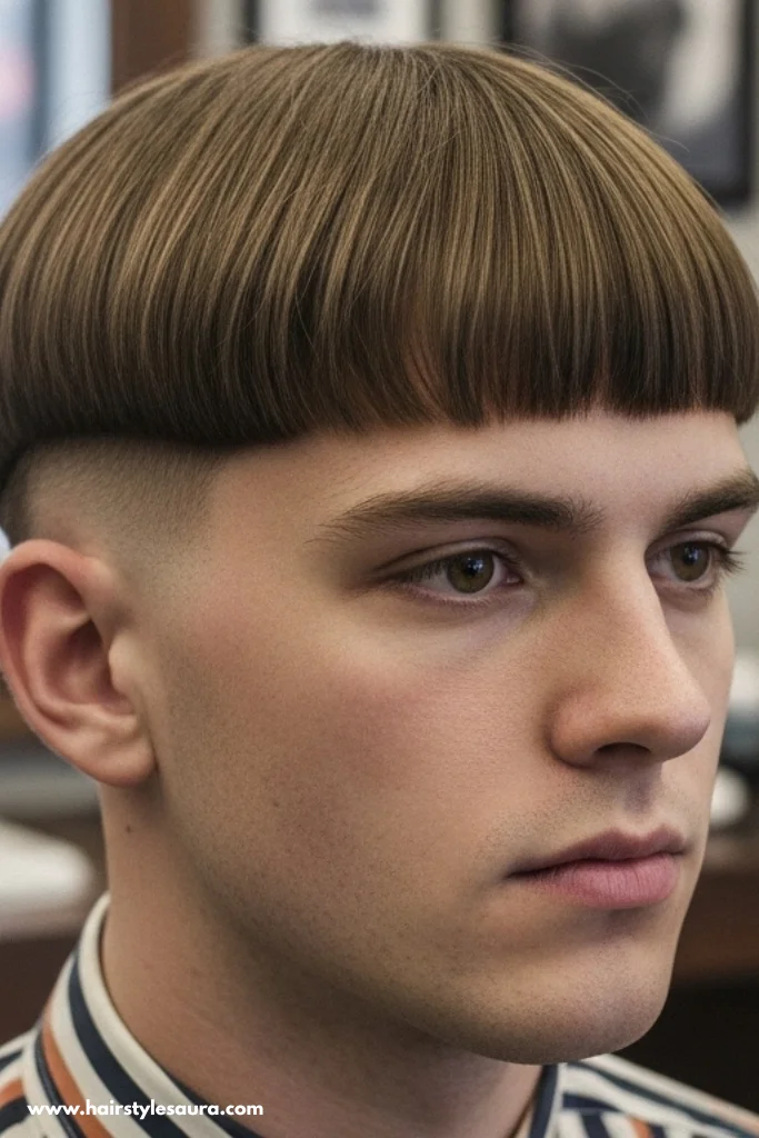 10 Bowl Cut Hairstyle Ideas for Men That Are Surprisingly Stylish 2 Classic Straight Bowl Cut