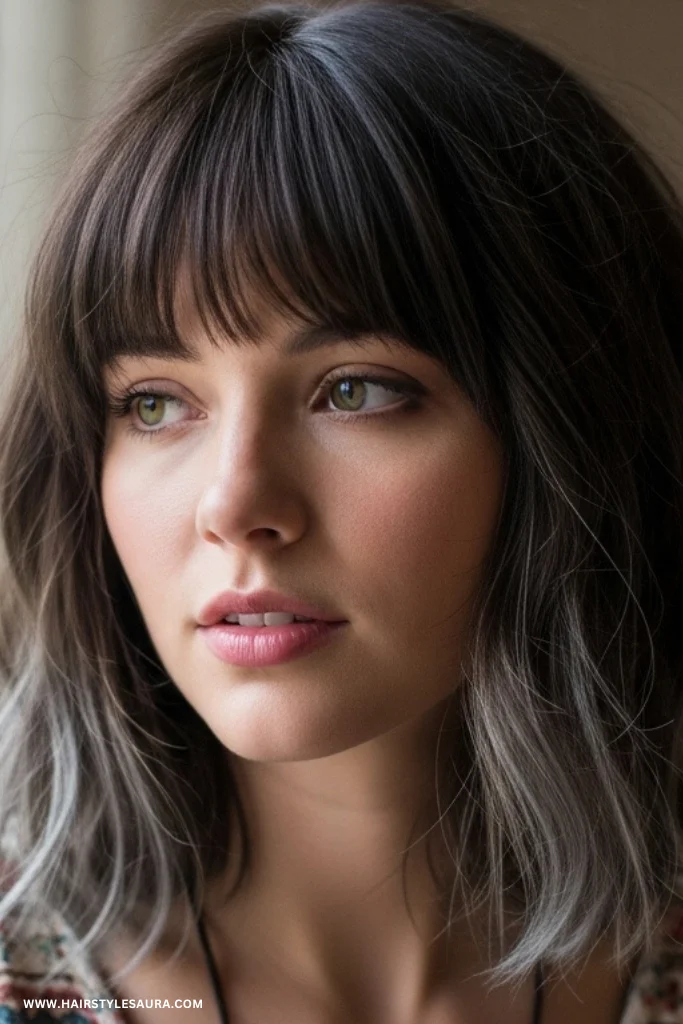 Short Wolf Cut with Bangs – Trendy & Wild Feminine Vibes 2 Classic Wolf Cut with Wispy Bangs