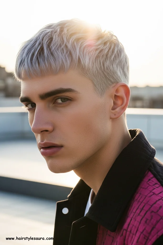 11 Mushroom Cutting Hairstyle Ideas for Men That Redefine Cool 12 Colored Mushroom Cut