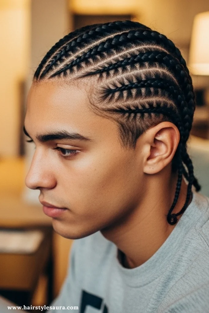 13 Bold Box Braids Hairstyles Men Can Rock with Confidence 13 Cornrow-Inspired Box Braids