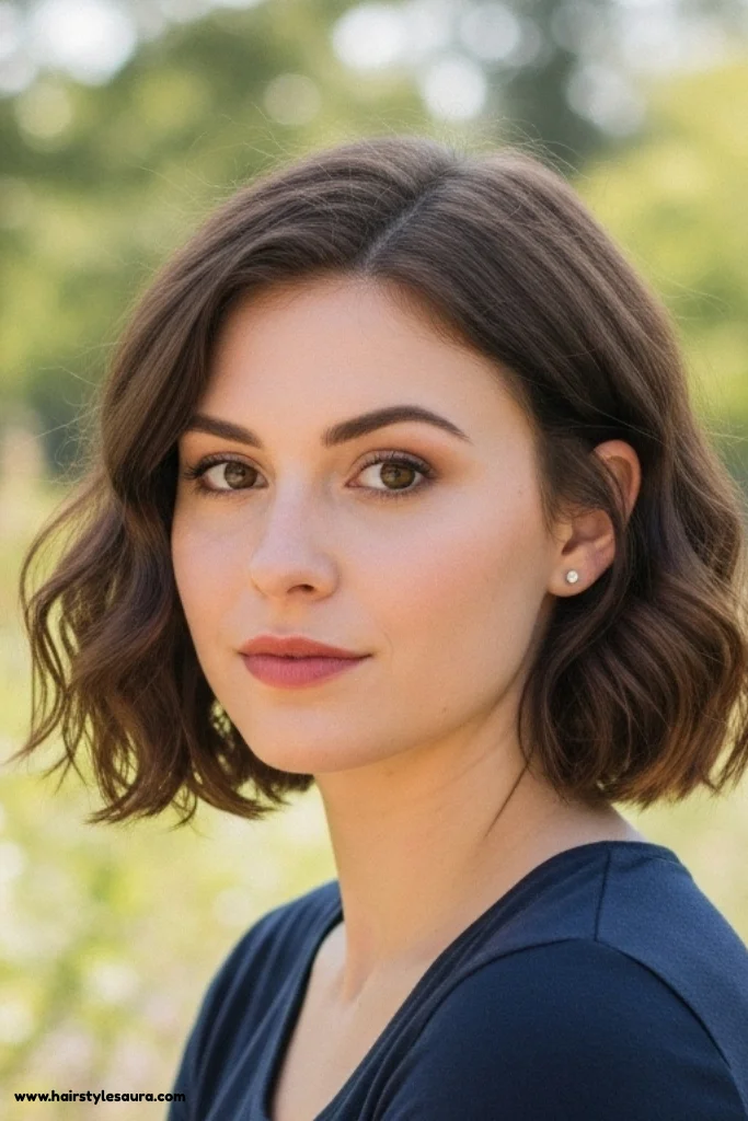 12 Easy and Cute Hairstyles for Short Hair Girls 3 Curled Under Lob
