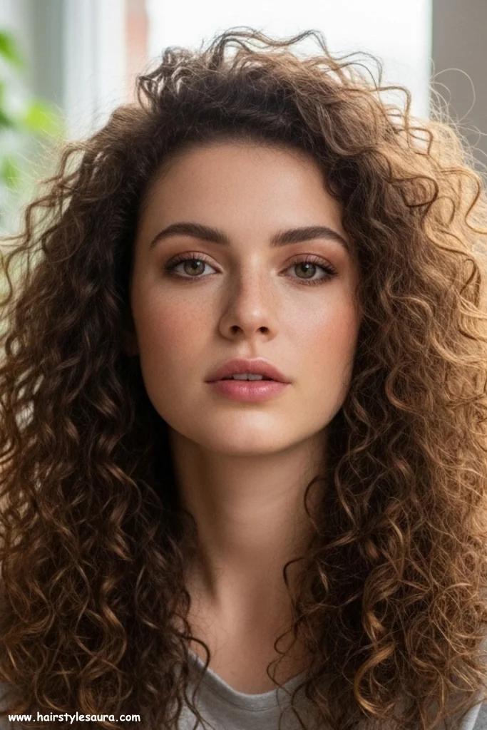 14 Stunning Long Hair Wolf Cut Styles Every Woman Should Try 6 Curly Long Hair Wolf Cut