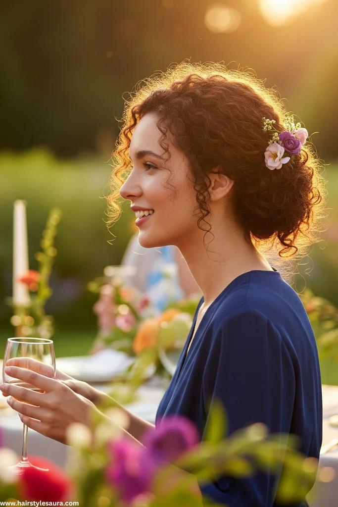 13 Cute Hairstyles for Curly Hair Every Woman Should Try 10 Curly Low Bun