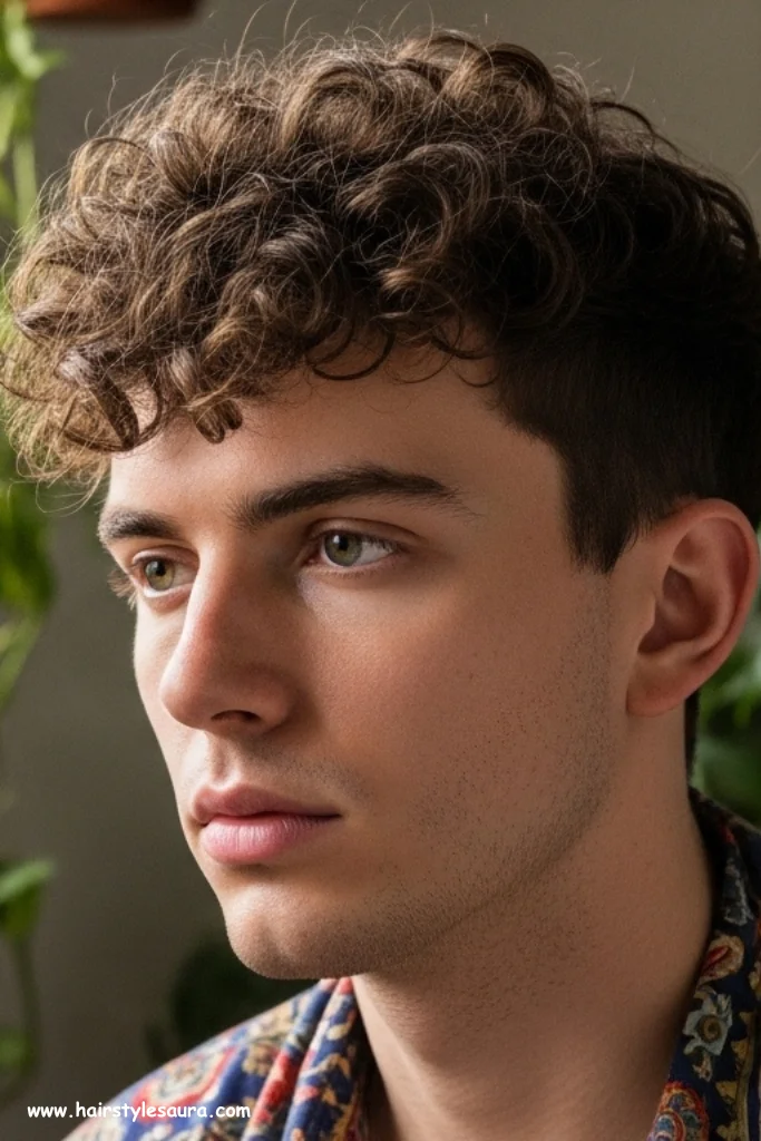 11 Mushroom Cutting Hairstyle Ideas for Men That Redefine Cool 8 Curly Mushroom Cut