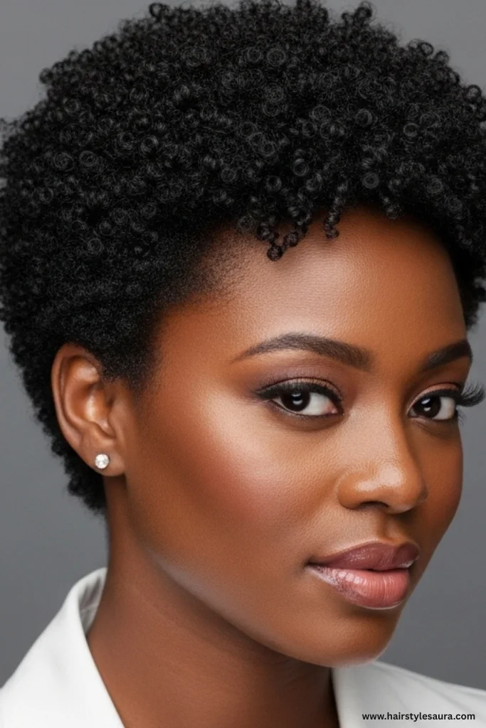 Top 10 Short Hairstyles for Black Women in 2025 9 Curly Pixie Cut 1