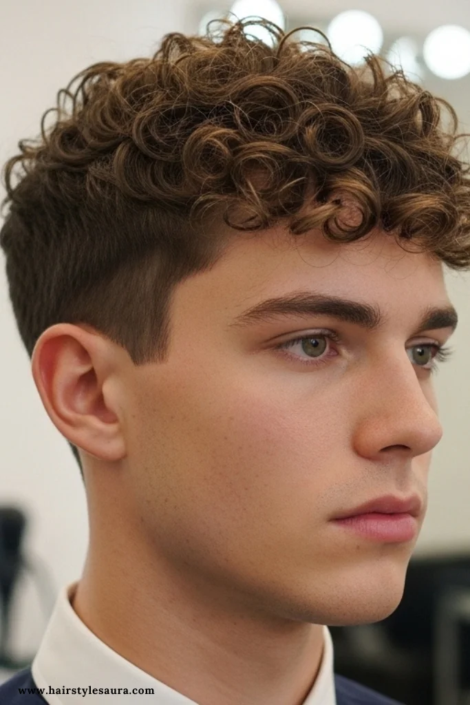 12 Naturally Curly Pixie Cuts Men Can Rock with Confidence 5 Curly Pixie with Tapered Neck