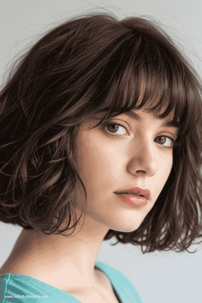 Top 12 Short Hairstyles for Thin Hair That Add Volume 11 Curly Short Bob