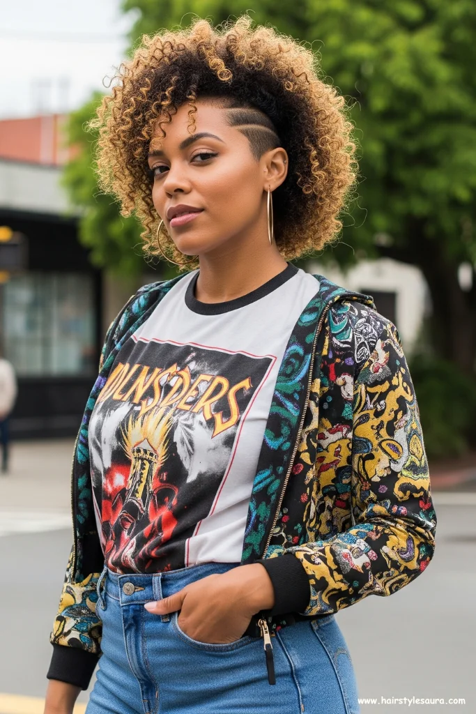 12 Stylish Short Hairstyles With Fade for 2025 7 Curly Top with Low Fade