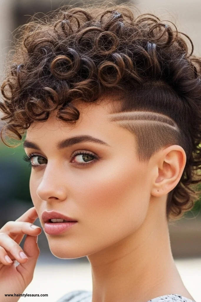 15 Trendy Short Hairstyles With Curly Hair 9 Curly Undercut