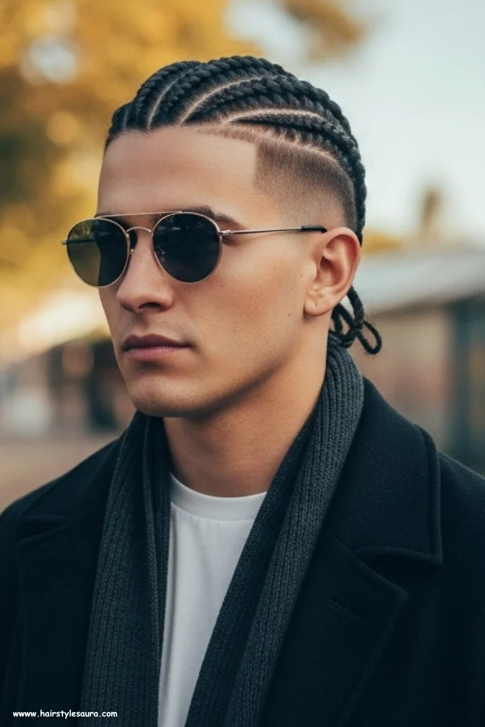 13 Best Mens Braided Hairstyles for a Bold New Look 13 Fade with Braids