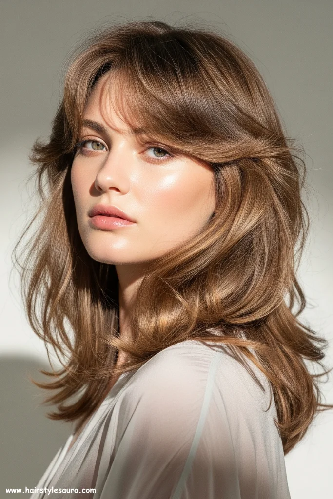 14 Stunning Long Hair Wolf Cut Styles Every Woman Should Try 5 Feathered Long Wolf Cut
