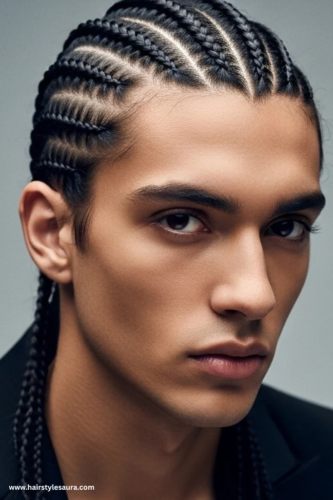 12 Popular Male Braids Hairstyles for a Sharp Appearance 9 Fishbone Braids