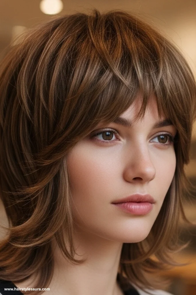 10 Must-Try Shaggy Short Hair Wolf Cut Versions for Women 11 Flipped-Out Ends Look