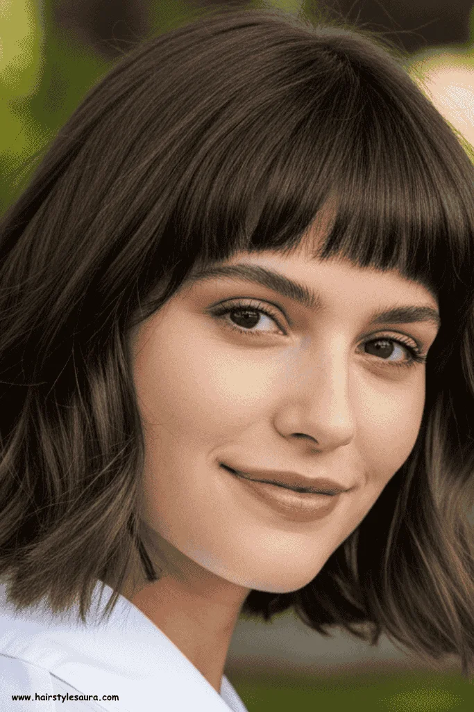 Top 10 Kitty Cut Hair with Bangs 3 Layered Kitty Cut with Side-Swept Bangs