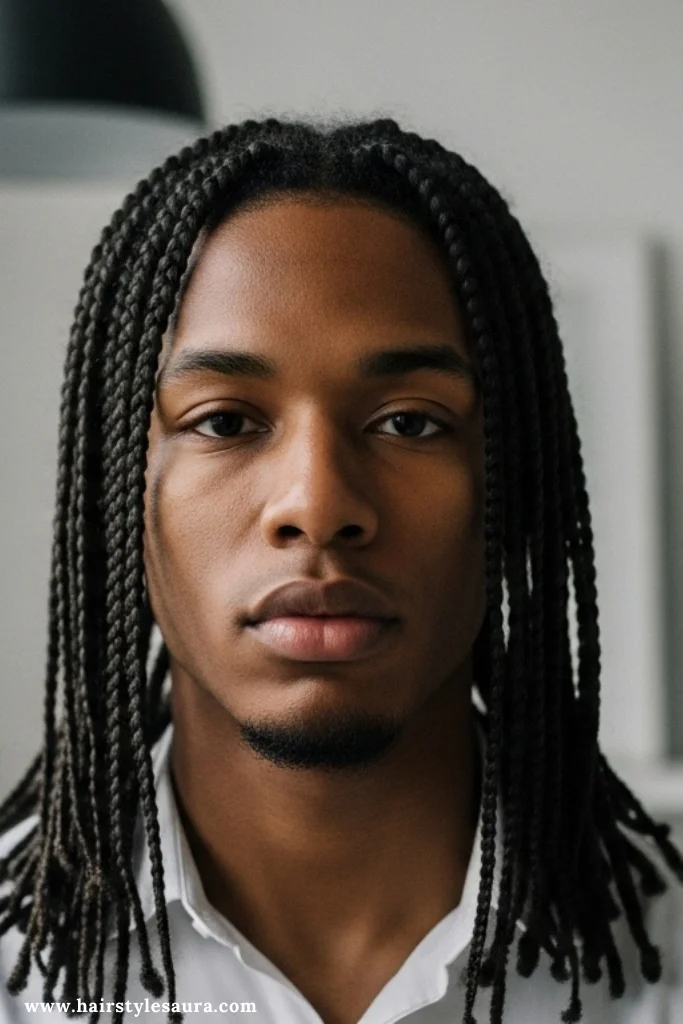 13 Bold Box Braids Hairstyles Men Can Rock with Confidence 5 Long Box Braids