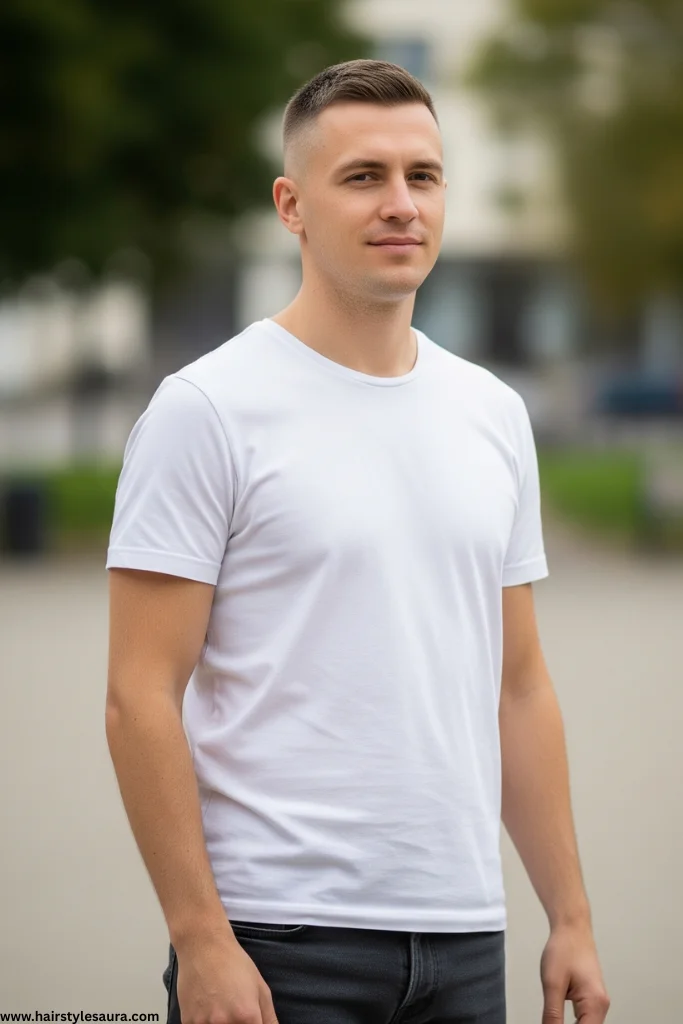 Buzz Cut Hairstyle Man: Bold, Clean, and Always in Style 10 Long Buzz Cut (No. 4 Guard)