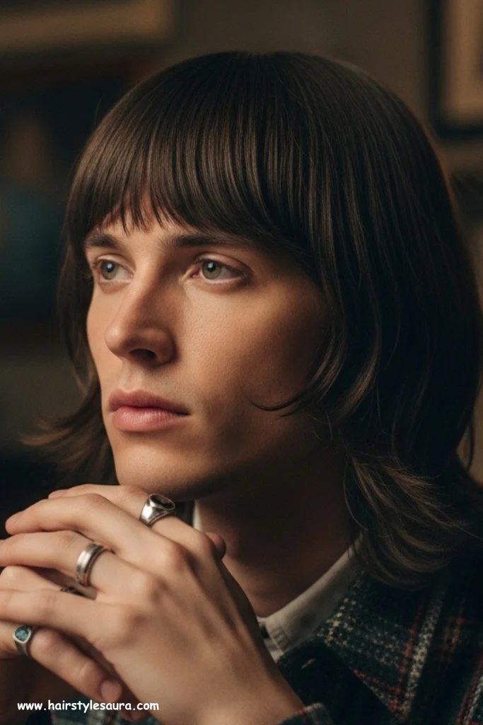 11 Mushroom Cutting Hairstyle Ideas for Men That Redefine Cool 11 Long Fringe Mushroom