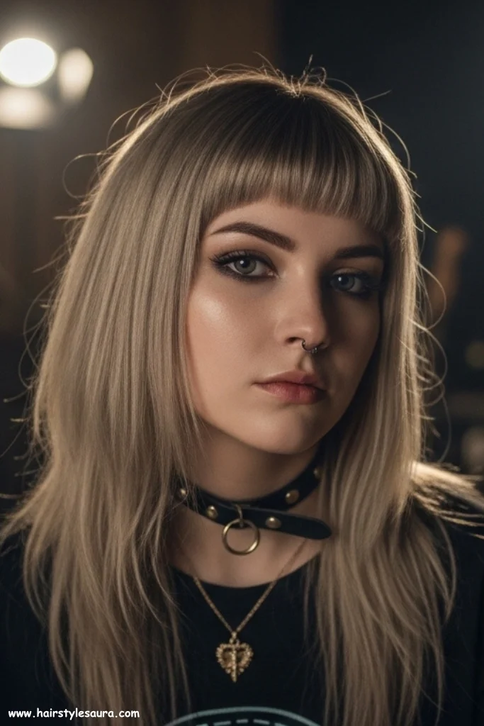 14 Stunning Long Hair Wolf Cut Styles Every Woman Should Try 9 Long Wolf Cut with Choppy Bangs