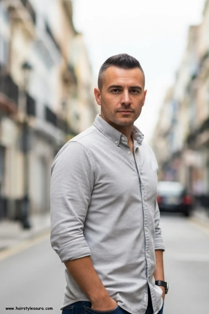11 Men's Medium to Short Hairstyles 9 Medium Crew Cut