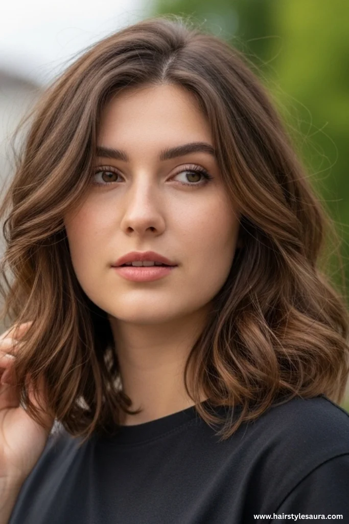 Short to Mid Length Hairstyles: 15 Stylish Ideas for Every Personality 15 Medium Wavy Hair with Layers