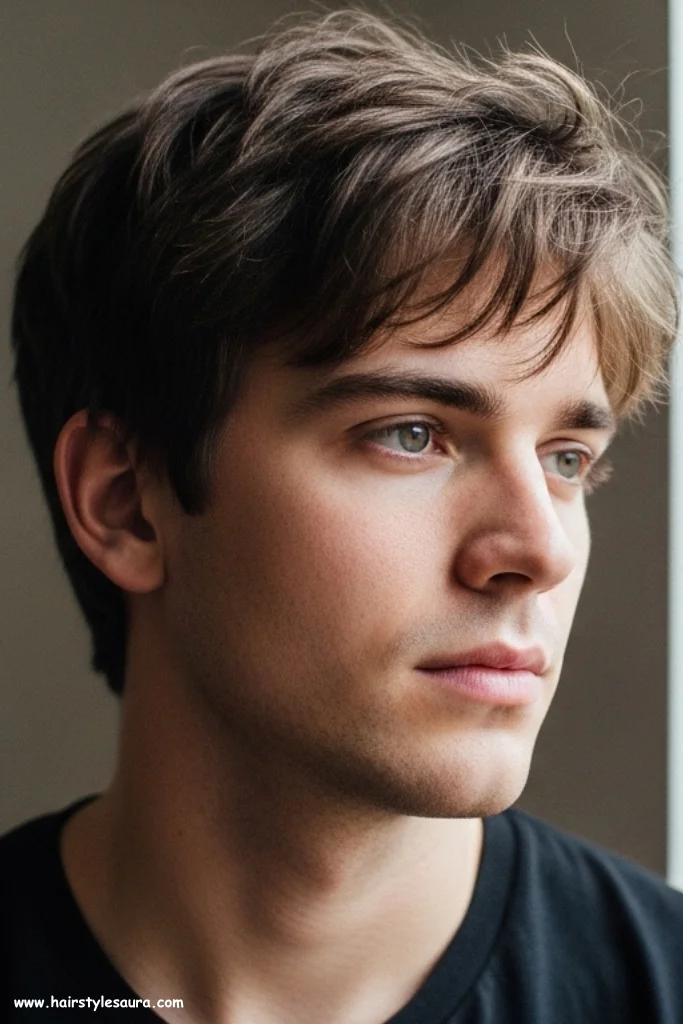 Top 13 Trendy Short Shaggy Hairstyles for Men with Style 9 Messy Caesar Shag