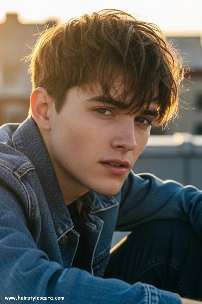 10 Stylish Layer Cut Hairstyle for Short Hair Ideas for Men 4 Messy Layered Fringe