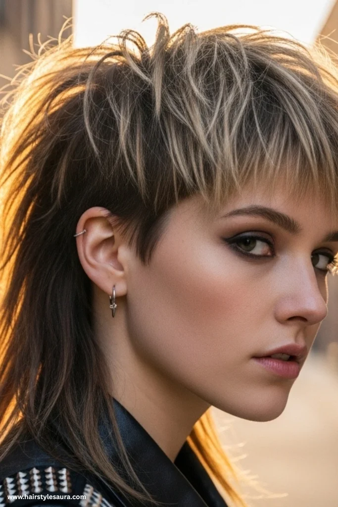 10 Must-Try Shaggy Short Hair Wolf Cut Versions for Women 5 Messy Mullet Crossover