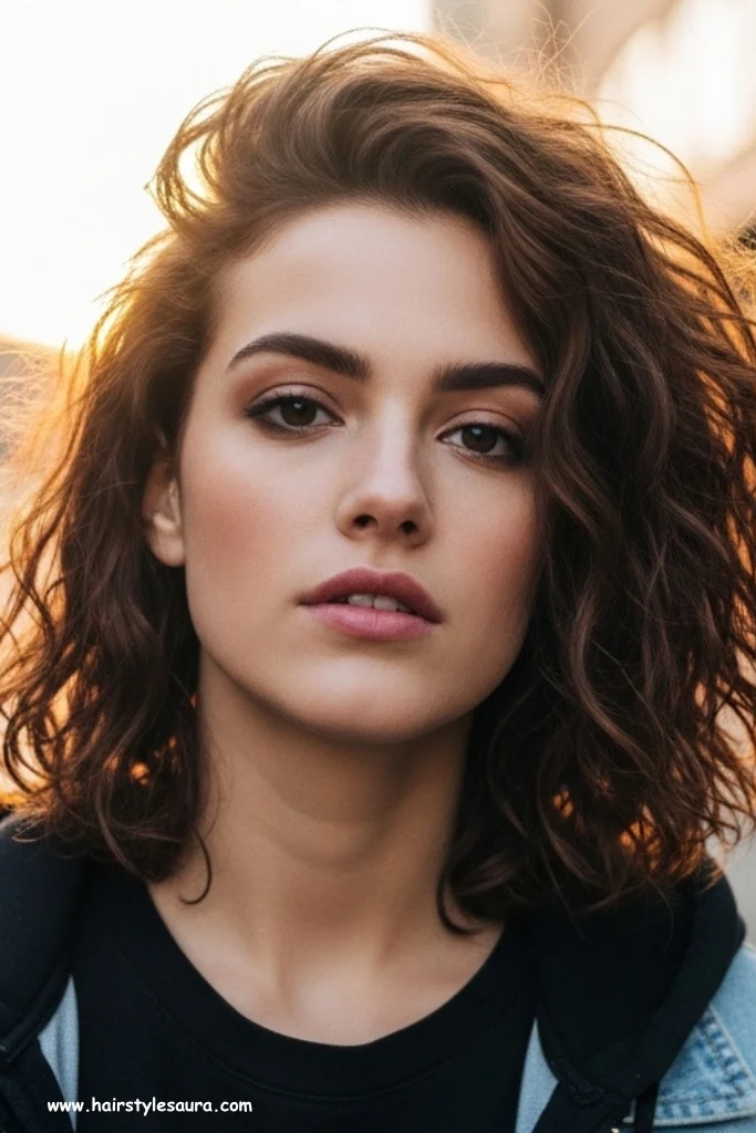 10 Trendy Curly Short Shaggy Hairstyles to Try This Year 5 Messy Shag with Natural Curls