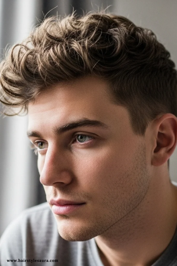 12 Naturally Curly Pixie Cuts Men Can Rock with Confidence 4 Messy Top Pixie Cut