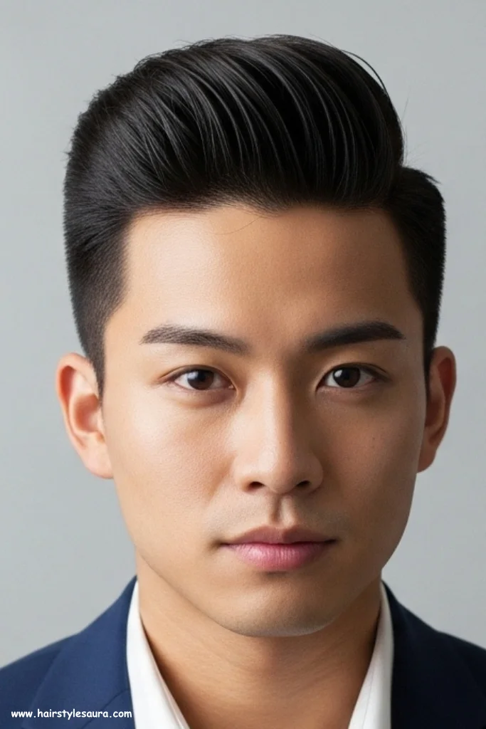 12 Trendy Hairstyles for Short Hair Men Asian Edition 6 Modern Pompadour