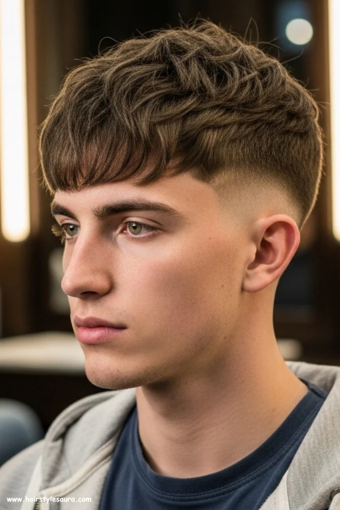 Top 13 Trendy Short Shaggy Hairstyles for Men with Style 13 Modern Shag with Temple Fade