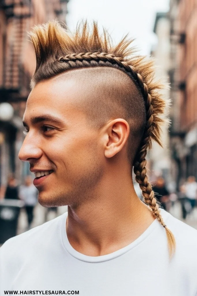Cute Braid Hairstyles for Men: Stylish Looks That Turn Heads 11 Mohawk Braid Style 1