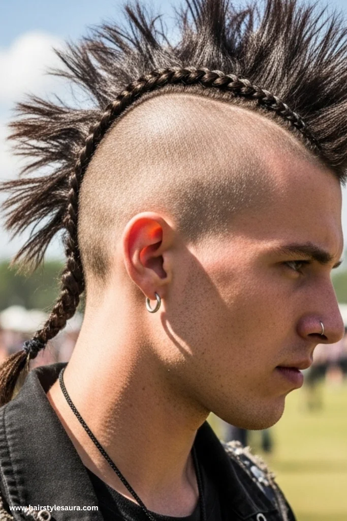 12 Popular Male Braids Hairstyles for a Sharp Appearance 10 Mohawk Braids