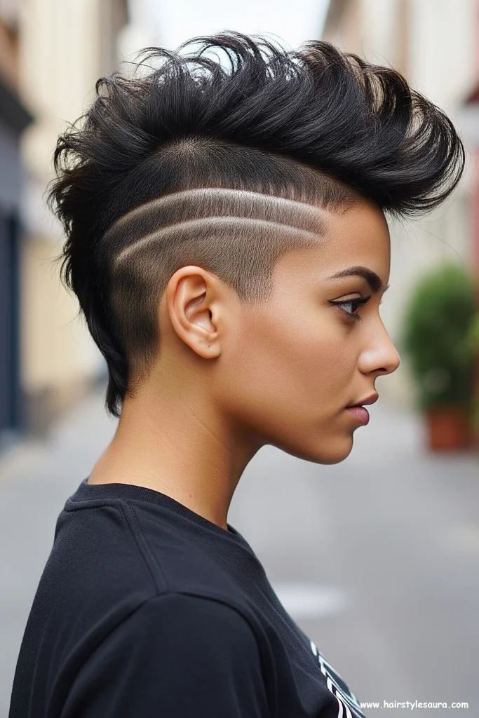 12 Stylish Short Hairstyles With Fade for 2025 5 Mohawk-Inspired Fade Cut