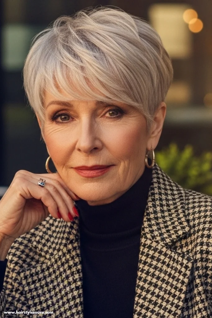 12 Stylish Short Shaggy Hairstyles for Older Women in 2025 4 Pixie Shag