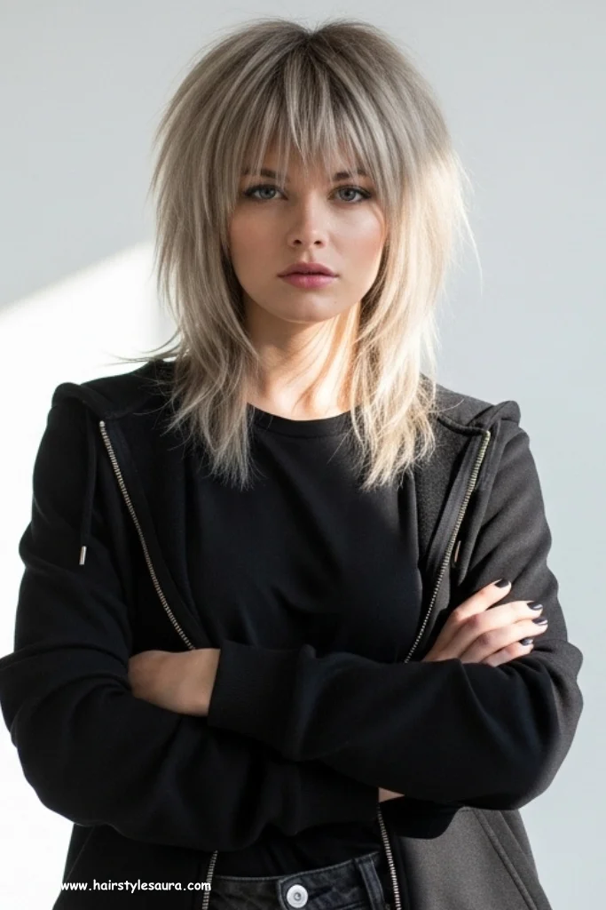 13 Bold Short Wolf Cut Without Bangs Hairstyles to Try Now 4 Razor-Cut Wolf Style Without Fringe