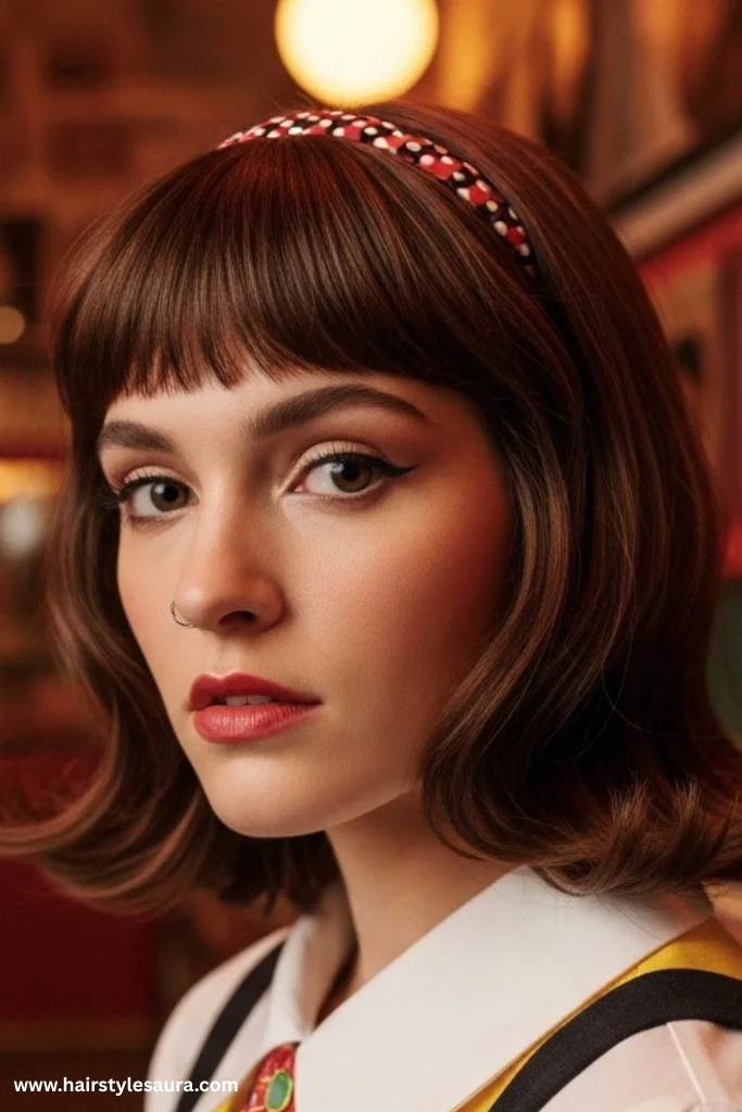12 Trendy Ideas for Short Shaggy Hair with Bangs 8 Rocker Chic Shag with Heavy Bangs