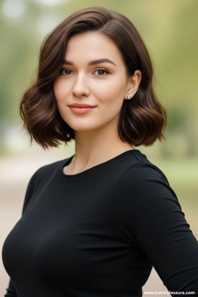Short to Mid Length Hairstyles: 15 Stylish Ideas for Every Personality 14 Rounded Bob with Volume