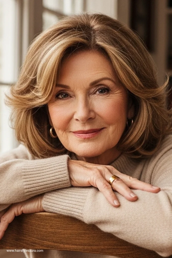 13 Elegant Older Women Short Hairstyles for a Fresh Look 13 Rounded Crop with Volume