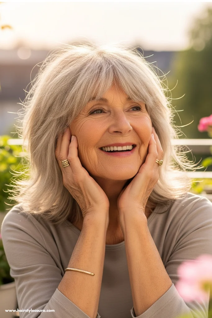 12 Stylish Short Shaggy Hairstyles for Older Women in 2025 12 Shag with Flicked Ends