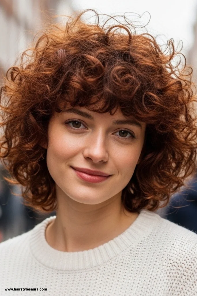 15 Trendy Short Hairstyles With Curly Hair 7 Shaggy Curly Cut