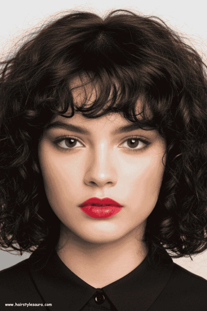 Top 10 Kitty Cut Hair with Bangs 10 Shaggy Kitty Cut with Blunt Bangs