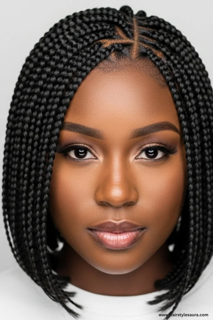 Top 10 Short Hairstyles for Black Women in 2025 8 Short Box Braids Bob