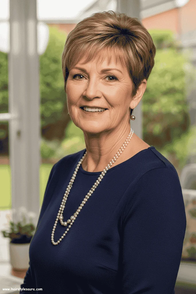Flattering Short Hair Ideas for Women Over 60 10 Short Crop with Crown Layers
