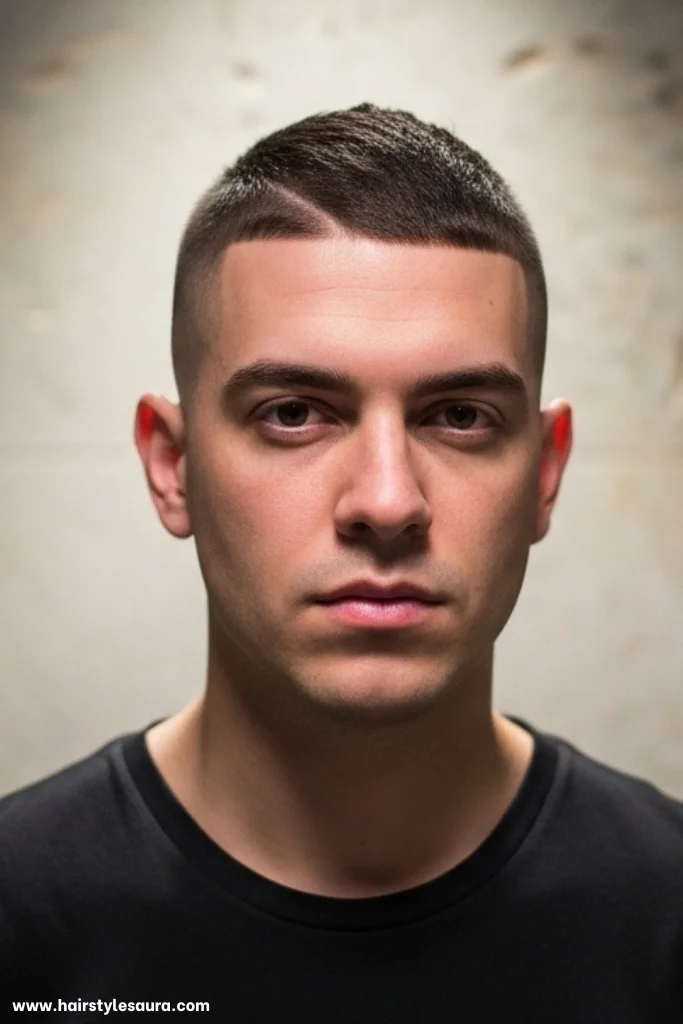 Top 14 Extremely Short Hairstyles for Men With a Bold Look 15 Short Crop with Hard Part