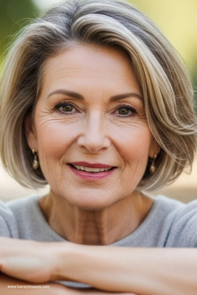 13 Elegant Older Women Short Hairstyles for a Fresh Look 14 Short Cut with Highlights