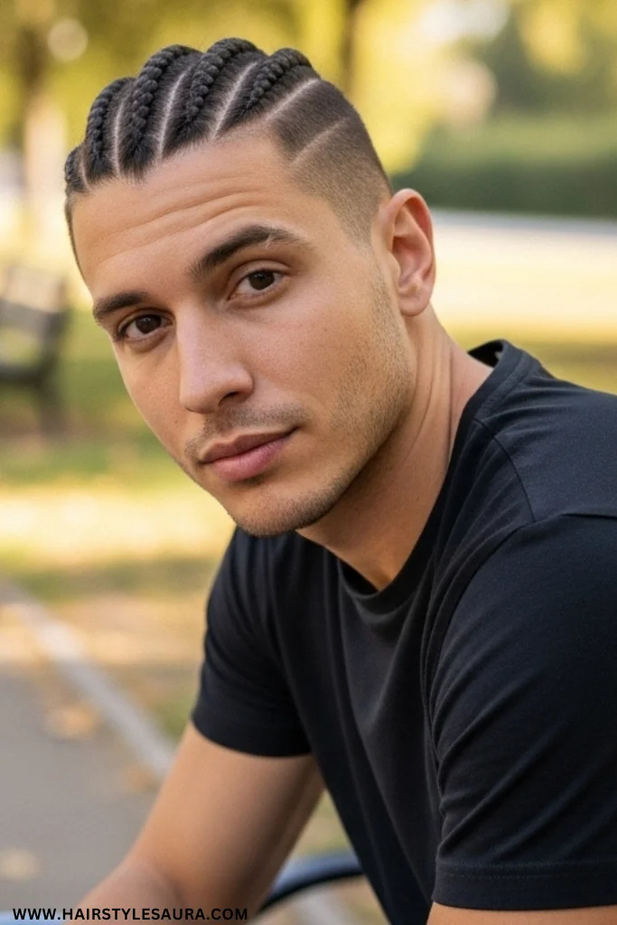 Cute Braid Hairstyles for Men: Stylish Looks That Turn Heads 6 Short Hair Braided Top 1